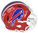 Jim Kelly Thurman Thomas Andre Reed Signed Buffalo Bills Full Size Speed Helmet