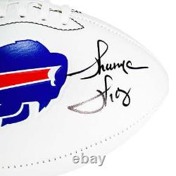 Jim Kelly and Thurman Thomas Signed Buffalo Bills Official NFL Team Logo Footbal