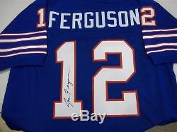 Joe Ferguson Autographed Buffalo Bills Blue Football Jersey