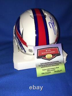 Josh Allen # 17 Autographed Buffalo Bills 2022 Style Mini Helmet COA, (BSA)