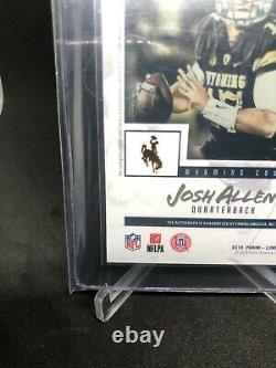 Josh Allen 2018 Luminance RC Silver Autograph Rookie Auto Buffalo Bills