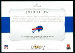 Josh Allen 2018 Panini National Treasures Colossal Rookie Patch Auto 33/99 RC