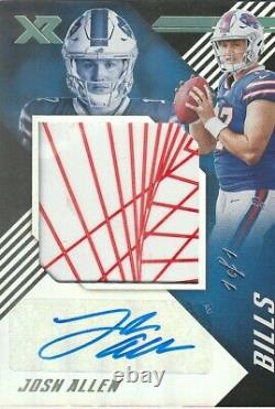 Josh Allen 2018 Panini XR 1/1 Auto Game Used Glove 1 of 1 RC Rookie card