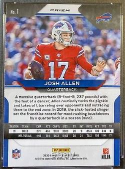 Josh Allen 2020 Prizm Retail Red Prizm SSP #1 Buffalo Bills #/20 RARE