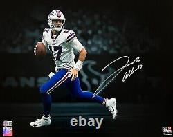 Josh Allen Autographed Buffalo Bills 16x20 Spotlight Photo Beckett Witnessed