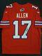 Josh Allen Autographed Buffalo Bills Red Nike Jersey (beckett Witnessed Holo)