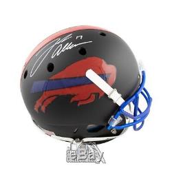 Josh Allen Autographed Buffalo Custom Black Full-Size Football Helmet JSA COA