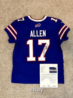 Josh Allen Autographed Nike Elite On Field Jersey with JSA LOA Buffalo Bills Blue