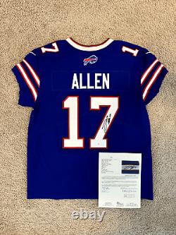 Josh Allen Autographed Nike Elite On Field Jersey with JSA LOA Buffalo Bills Blue