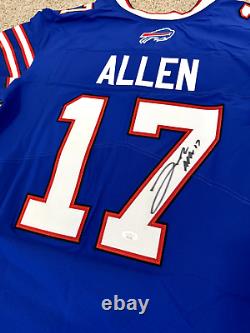 Josh Allen Autographed Nike Elite On Field Jersey with JSA LOA Buffalo Bills Blue