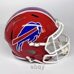 Josh Allen Autographed Signed Buffalo Bills Fs Red Replica Helmet Beckett