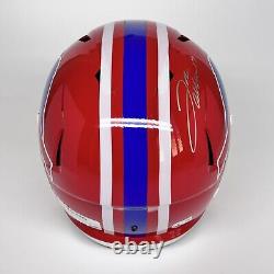 Josh Allen Autographed Signed Buffalo Bills Fs Red Replica Helmet Beckett