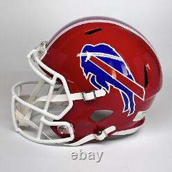 Josh Allen Autographed Signed Buffalo Bills Fs Red Replica Helmet Beckett