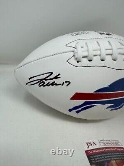 Josh Allen Buffalo Bills Signed Autographed Logo Football JSA Wtiness Certified