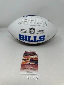 Josh Allen Buffalo Bills Signed Autographed Logo Football JSA Wtiness Certified