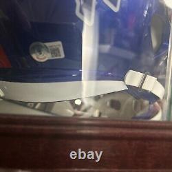 Josh Allen Buffalo Bills Signed FS Flash Replica Beckett Withglass Case