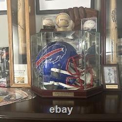 Josh Allen Buffalo Bills Signed FS Flash Replica Beckett Withglass Case