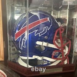 Josh Allen Buffalo Bills Signed FS Flash Replica Beckett Withglass Case