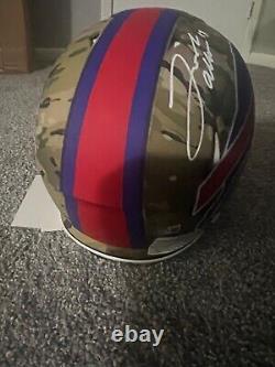 Josh Allen, Buffalo Bills, Super Rare Signed FS Authentic Camo Helmet