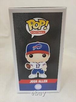 Josh Allen Buffalo Signed Bills Funko Pop! Football NFL Draft #109 Hat/Red