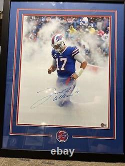 Josh Allen Signed 16x20 Beckett Hologram COA Framed Autograph Buffalo Bills