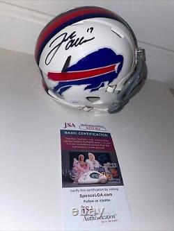 Josh Allen Signed Buffalo Bills Speed Mini Helmet Jsa Coa
