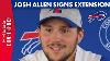 Josh Allen Signs Contract Extension With Buffalo Bills