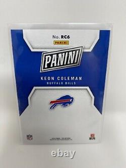 Keon Coleman 2024 Panini The National VIP Red Parallel Rookie SP/99 Bills