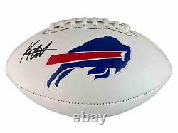 Keon Coleman Signed Autographed Buffalo Bills Logo Football Beckett Bas Coa