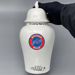 Large Urn for Buffalo Bills Football Theme Style, Custom text