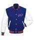 Letterman Buffalo Bills Blue And White Varsity Jacket