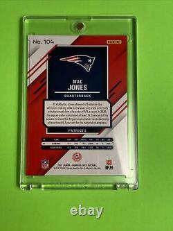 Mac Jones SHIMMER SP #/499 Parallel Rookie Card SHIPS IN ONE TOUCH CASE