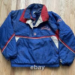 Men's Vintage 90's NFL Starter Buffalo Bills Blue White Red Puffer Jacket Sz M