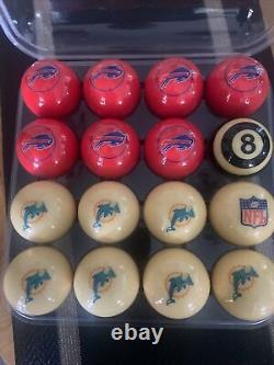 Miami Dolphins, Buffalo Bills, Pool, Billiard Balls, NFL