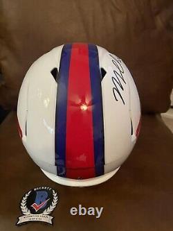 Micah Hyde SIGNED Buffalo Bills NFL Speed Full Size White Helmet with COA