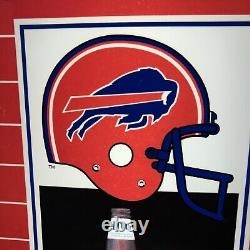 Miller Lite Salutes Buffalo Bills Beer Sign Bar Light NFL Plastic Lighted 1992