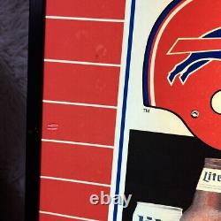 Miller Lite Salutes Buffalo Bills Beer Sign Bar Light NFL Plastic Lighted 1992