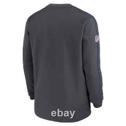 NEW 2024 Buffalo Bills Nike NFL Sideline Coaches Long Sleeve Crewneck Top