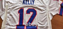 NEW TAG! NEVER WORN! Buffalo Bills #12 Jim Kelly Authentic White m&n Jersey 2XL
