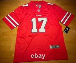 NFL Football Buffalo Bills Josh Allen #17 Sewn Jersey Large Red NWT