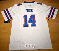 NFL Football Buffalo Bills Stefon Diggs #17 Sewn Jersey Large White NWT