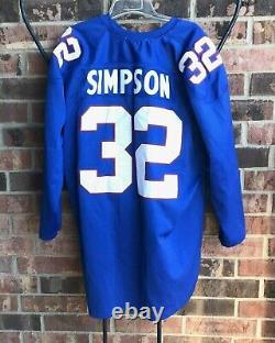 NFL OJ Simpson Buffalo Bills Old School Long Sleeve Jersey Men 52 Mitchell Ness