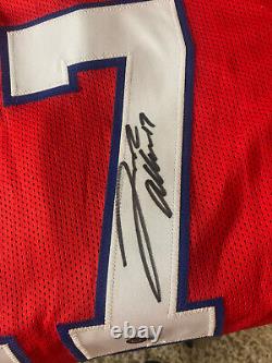 NFL Stitched Bills Red Jersey Signed By Josh Allen Signature Auto Beckett Holo