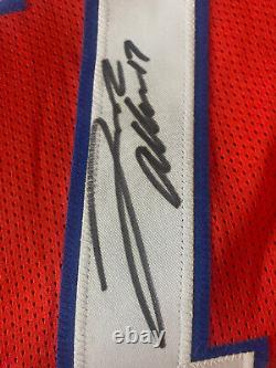 NFL Stitched Bills Red Jersey Signed By Josh Allen Signature Auto Beckett Holo