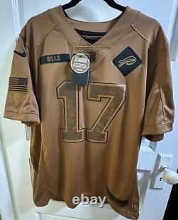 NWT 2021 Nike NFL Buffalo Bills Josh Allen Jersey Sz Large Salute To Service