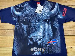 NWT Reebok NFL Buffalo Bills All Over Print T-Shirt Sz 2XL AOP Football