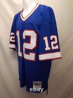 New 1990 Jim Kelly #12 Buffalo Bills Mens Sizes Mitchell & Ness Jersey $160