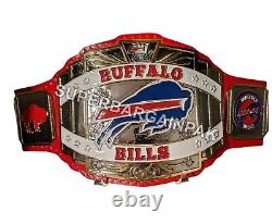 New Buffalo Bills Football Team NFL Championship Belt Adult Size 4mm zinc