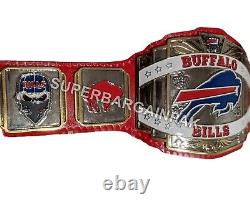 New Buffalo Bills Football Team NFL Championship Belt Adult Size 4mm zinc