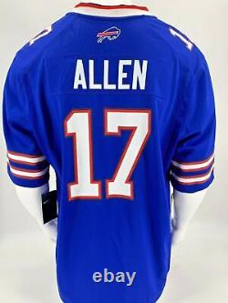 New Josh Allen Buffalo Bills Nike Game Player Jersey Men's 2022 NFL Blue #17 NWT